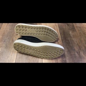 Ecco, black suede booties, size 42